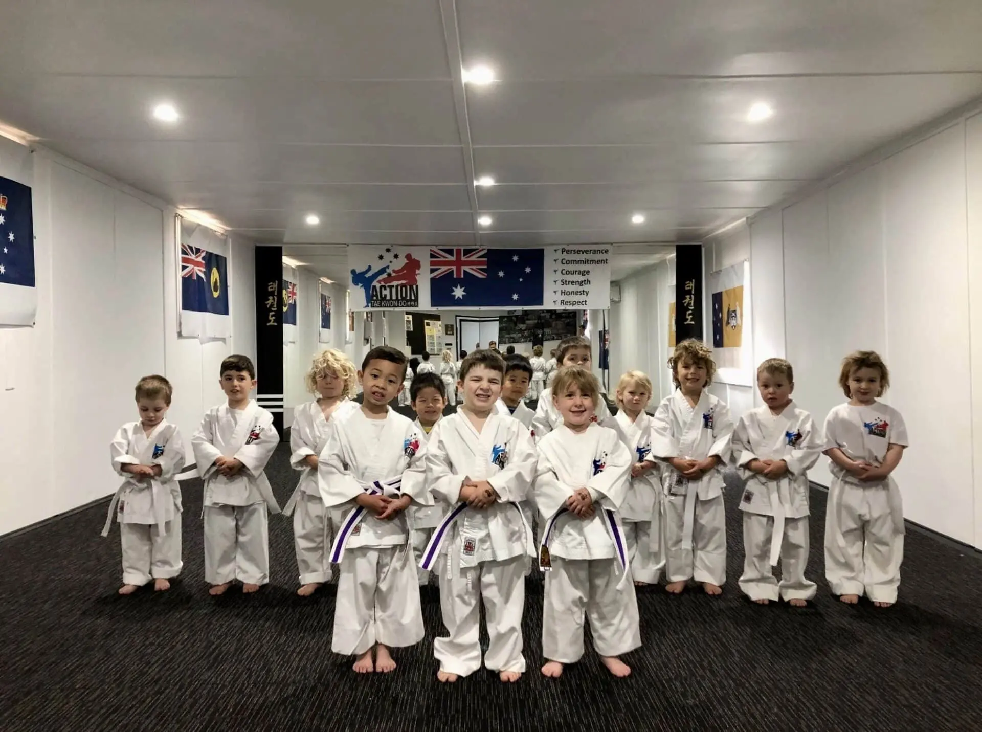 Action Taekwondo Tigers students.